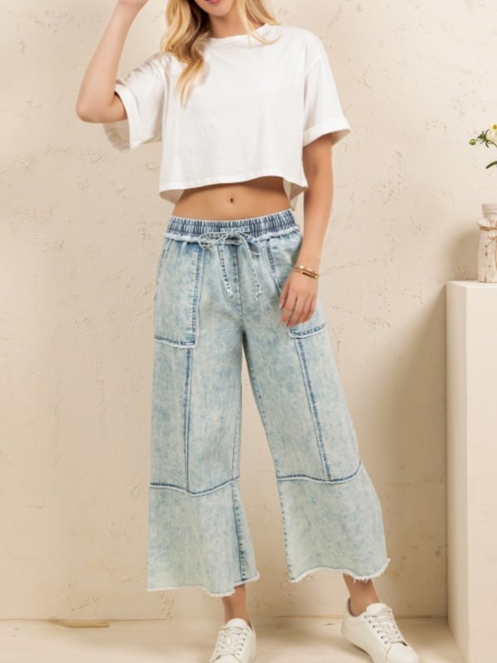 Sage + Fig Mineral Washed Pants - Picture 7 of 9